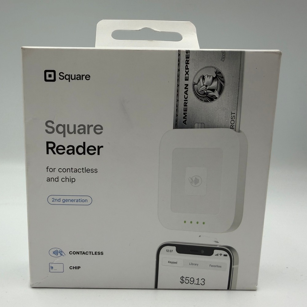 Square Reader 2nd Gen Contactless and Chip Card Reader White A-SKU-0792 SPC2-01